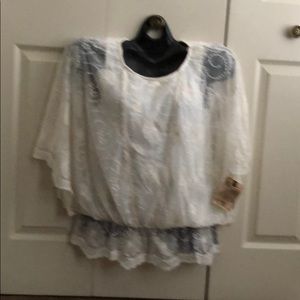 DEMOCRACY Off White Lace Blouse